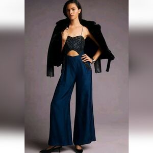 Anthropologie NWTs Pinnacle by Shruti Sancheti Embroidered Jumpsuit